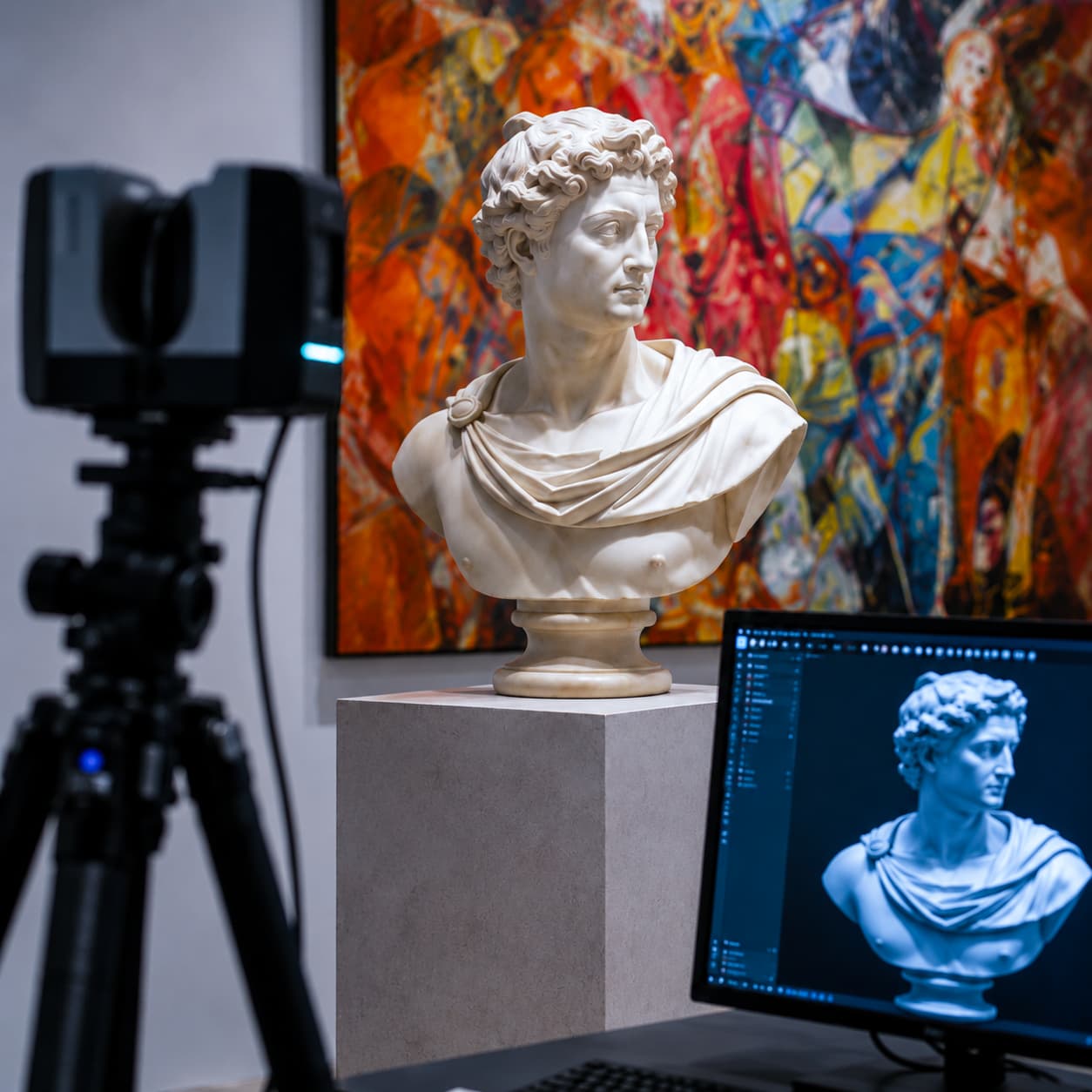 Visualización y digitalización 3D de obras
